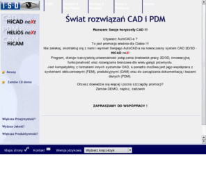 hicad.pl: ISD Software und Systeme GmbH
ISD ist einer der fhrenden europischen Hersteller von hochintegrierten
CAD/PDM/CAM- Lsungen fr den innovativen Prozess der Produktentstehung. Die
komplette Dienstleistung von Softwareentwicklung ber Consulting, Schulung
und Hotline liegt in einer Hand.