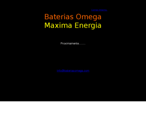 bateriasomega.com: Proximamente Baterias Omega
