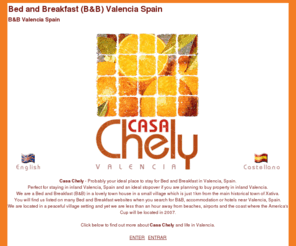 casachely.com: Bed and Breakfast (B&B) Valencia, Spain
Bed and Breakfast Accommodation Valencia, Spain