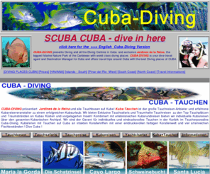 cuba-diving.de: Kuba -Tauchen - Tauchreisen - Kubareisen - Tauchbasen Cuba - Diving Tauchurlaub Cuba- Tauchsafaris Cuba-Jardines de la Reina - Dive-Cuba Kuba-Tauchkurse DivinginCuba
