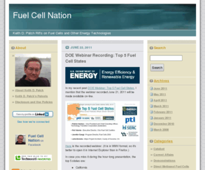 fuelcellnation.com: Fuel Cell Nation
Keith Patch Riffs on Fuel Cells and Other Energy Technologies