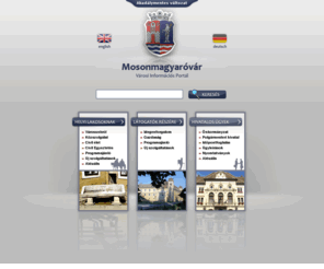 mmovar-ph.hu: Mosonmagyaróvár Városi Információs Portál
Mosonmagyaróvár Városi Információs Portál