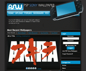 pspsonywallpaper.com: Free PSP Wallpapers | PSP Wallpaper | PSP Forum | Sony PSP Wallpapers 
Sony PSP Wallpapers for every interest. PSP Wallpapers can also be shared in our forums. Anime, Music, Movies, Fashion, Babes, Cars, and Gaming PSP Wallpapers. We are constantly updating.