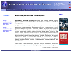 rgct.org: Research Group for Conflicts and Terrorism - RGCT
RGCT, Konfliktien ja terrorismin tutkimusryhmä, The Research Group for Conflicts and Terrorism