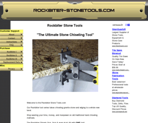 rockbiter-stonetools.com: Rockbiter Stone Tools - Chiseled Edge Granite, Granite Tools
Stone Tools from Rockbiter LLC  - The ultimate stone and granite chiseling tools, Stone Carving Tools, Stone Chisels