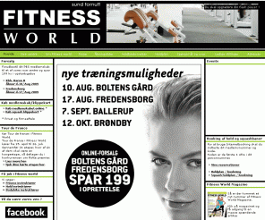 sportsclub.dk: Fitness World - kun 229/md - ingen binding - flest træningsmuligheder for dig  - forside
Fitness World har et stort udbud af hold samt store trÃ¦ningslokaler med nye maskiner og udstyr.