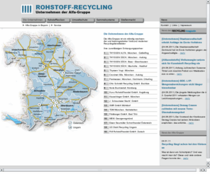 alfagruppe.net: Die Unternehmen  - Alfa-Gruppe Recycling
Die einzelnen Unternehmen der Alfa-Gruppe in Bayern und Österreich