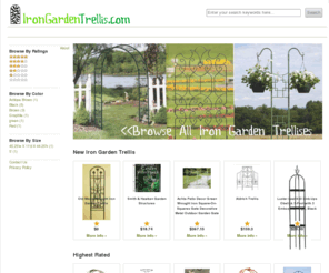 irongardentrellis.com: Iron Garden Trellis | Iron Garden Trellis
An iron garden trellis has the ability to transform an ordinary backyard garden into a magical dream garden.  We've got the iron garden trellis you're looking for on sale now!