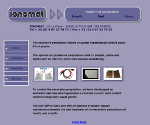 sweat-problem.com: Sweat problem
Ionomat : Treatment of the perspiration