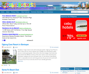 cebuislandresort.com: Cebu Island Resorts
Beach Resorts, Hotels and Accomodations in Cebu, Philippines