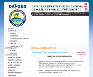 datges.com: DATGES  -  KÜLTÜR TURİZM TANITMA GENÇLİK VE SPOR KLÜBÜ DERNEĞİ DAVUTLAR / AYDIN
