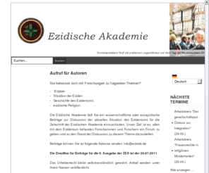 ezidak.de: Ezidische Akademie e.V. | Aktuelles
A platform for exchanging views on culture, religion and human rights of religious minorities, particularly the Yezidis.