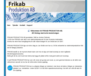 frikab.se: Frikab Produktion AB
Välkommen till Frikab