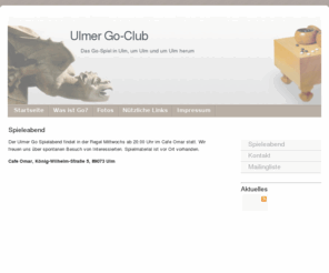 go-ulm.net: Ulmer Go-Club
Go-Club in der Stadt Ulm