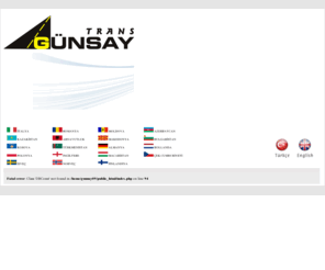 gunsaytrans.com: Günsay Trans Uluslararası Taşımacılık
Günsay Trans Uluslararası Taşımacılık Ltd. Şti.