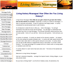 living-history-nicaragua.com: Living History Nicaragua! Are You Living History?
Living history Nicaragua! How often do you get a chance to go back into history and live the rebirth of a country?  Especially a country as colorful as Nicaragua.  A land of volcanoes and pirates...