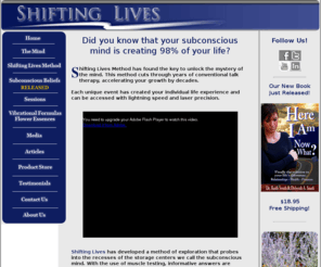 shiftinglives.com: Using Your Subconscious Mind To Transform and Create Your Life
Shifting Lives