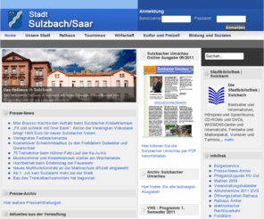 stadt-sulzbach.info: Stadt Sulzbach/Saar Online
Joomla! - dynamische Portal-Engine und Content-Management-System