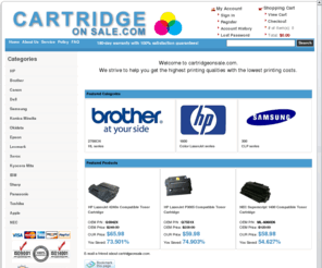 cartridgeonsale.com: cartridgeonsale.com make low cost printing real
cartridgeonsale.com compatible toner drum cartridge printer copier brother canon hp samsung dell Konica Minolta Okidata Epson Lexmark Xerox Kyocera Mita