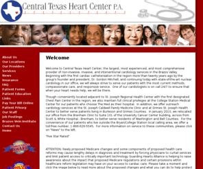 centraltexasheart.com: Central Texas Heart Center
The largest and most experienced cardiology practice in the Brazos Valley of Texas.