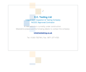 ectesting.co.uk: E.C. Testing | Independent Inspection and Testing | NICEIC Approved Contractor
