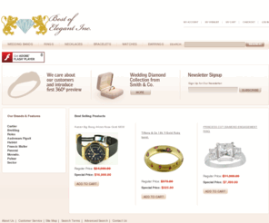 bestofelegant.com: Best Of Elegant
Best of Elegant Inc, offers the finest wholesale jewelry and diamonds. We are specializes in designing wedding bands, engagement rings, high-end watches, and other custom made jewelry. We carry high-quality diamonds certified by the most respected independent diamond grading labs. We offer  0% financing  up to 6-12 months, based on credit approval.