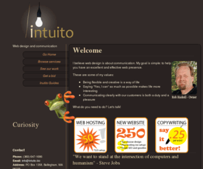 intuito.biz: Intuito Web Services | Welcome to our site!
Web design and services with a specialization in WordPress. What do you want to do?