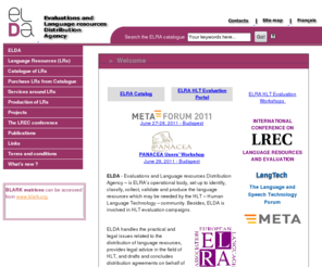 elda.fr: ELDA - Evaluations and Language resources Distribution Agency
