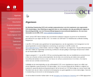 examinering-oce.nl: Examinering OCE - Algemeen
Algemeen