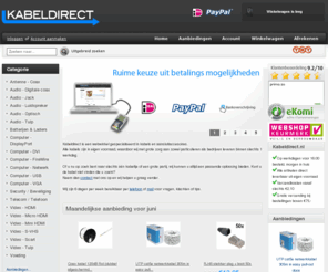 kabeldirect.com: Kabeldirect.nl, Daarmee verbind je het wel
Kabeldirect.nl :  - Audio - Jack Video - HDMI Computer - Netwerk Computer - FireWire Voeding Audio - Optisch Computer - USB Computer - DVI Computer - VGA Audio - Tulp Video - Scart Antenne - Coax Video - Tulp Audio - Luidspreker Video - S-VHS Video - Mini HDMI Batterijen & Laders Telecom / Telefoon Security / Beveiliging Video - Micro HDMI kabeldirect