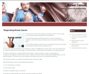 linuxgod.net: Diagnosing Breast Cancer
Types of Cancer and its prevention