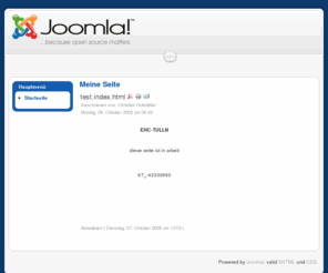 ehc-tulln.com: Meine Seite
Joomla! - Das dynamische Rahmen- und Inhaltsverwaltungssystem