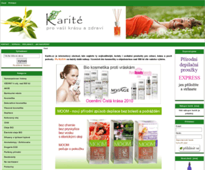 karite.cz: Karite - bio kosmetika, aromaterapie, kokosový olej & aromalampy, zvlhčovače
Internetový obchod s kosmetikou, kokosovým olejem, přírodními bytovými vůněmi