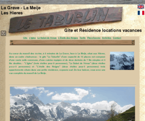 letaburlin.com: Residence le Taburlin - Location - Gîtes - La Grave Les Hieres
La résidence se trouve à La Grave face à La Meije et au Parc Nationnal des Ecrins 
