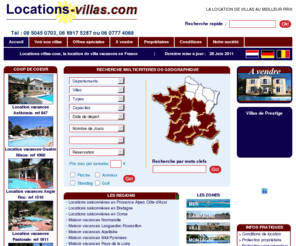 locations-villas.com: Locations Villas Vacances : Locations de villas de vacances France
Locations Villas Vacances : Locations de villas de vacances France