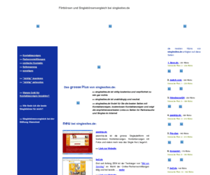 singlesites.de: Kontaktanzeigen und Partnersuche bei singlesites.de
kostenloser Vergleich von verschiedenen Singlebörsen für Ihre Partnersuche