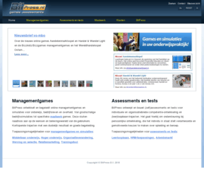 bitpress.nl: Managementgames, bedrijfssimulaties, bedrijfsspel, zelf-assessment
Managementgames, bedrijfssimulaties en business games voor onderwijs, bedrijfsleven, overheid. Studie en loopbaan zelf-assessments en tests. Ook maatwerk.