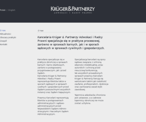 krugerlegal.com: O nas - Adwokat Poznań Krüger & Partnerzy
adwokat w Poznaniu, specjalizujący się w sprawach karnych. 