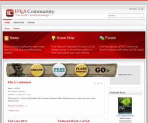 latex-community.org: LaTeX Community
LaTeX Community - Home for users of the LaTeX Type Setting System. LaTeX News, Know How and Forum