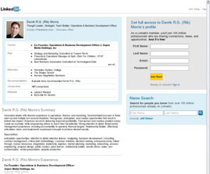 derrikmorris.com: Derrik R.G. (Rik) Morris  | LinkedIn
View Derrik R.G. (Rik) Morris's professional profile on LinkedIn.  LinkedIn is the world's largest business network, helping professionals like Derrik R.G. (Rik) Morris discover inside connections to recommended job candidates, industry experts, and business partners.