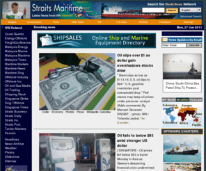 straitsmaritime.com: Straits Maritime
Straits Maritime from the most comprehensive global news network on the internet. International News and analysis on current events, business, finance, economy, sports and more. Searchable news in 44 languages from WorldNews Network and Archive