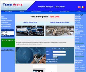 trans-arena.com: Bursa transport - camioane, marfuri, case de expeditii, licitatii
