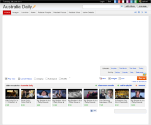australia-daily.com: Australia Daily
Australia Daily on WN Network delivers the latest Videos and Editable pages for News & Events, including Entertainment, Music, Sports, Science and more, Sign up and share your playlists.