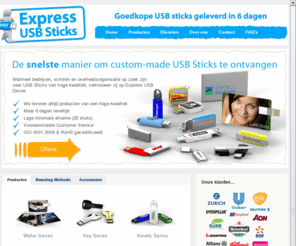 expressusbsticks.be: Promotionele USB Flash Drives en Geheugen Sticks
USB Sticks met logo bedrukt en promotionele geheugen sticks. Custom logo bedrukking of gravering van uw logo. Snelle levering en kwaliteits service. Data vooraf geupload en meerdere custom USB oplossingen.