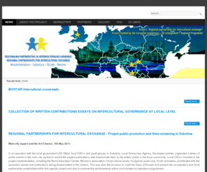 regionalicc.net: Regional Partnerships for Intercultural Exchange - Subotica - Osijek - Mostar
PARTICIPATION AND INTERCULTURAL GOVERNANCE AT LOCAL LEVEL IN THE BALKANS: CHALLENGES AND EUROPEAN PERSPECTIVES  FINAL CONFERENCE MOSTAR, BOSNIA AN...