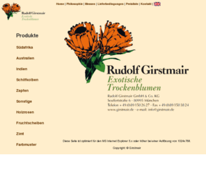 rudolf-girstmair.com: Girstmair Exotische Trockenblumen
Gro