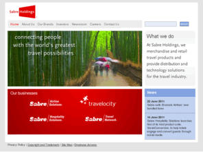 sabre-holdings.com: Sabre Holdings :: World Leader in Travel Distribution, Merchandising, and Retailing Airline Products!
