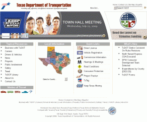 txdot.gov: Texas Department of Transportation Home Page
Homepage of the Texas Department of Transportation Web site.