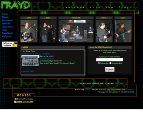 frayd.com: FRAYD :: home
FRAYD is a local Connecticut band that plays a variety of music ranging from modern and alternative rock to retro and party favorites. FRAYD began rehearsing in 2003 with the intention of playing music in local bars, pubs and clubs in the CT area.