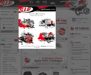 sipscootershop.net: SIP Scootershop: performance & style für Motorroller, Maxiscooter, Scooter
        und klassische Vespas - Zubehör, Tuning und Ersatzteile
SIP Scootershop is the leading mailorder and online shop for scooter parts. Accessoire, spare parts and tuning for classic Vespa and modern automatic scooters.